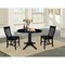 International Concepts Round 42 in Round Top Pedestal Table with 2 Chairs, Black, 42 in W, 42 in L, 30.3 in H, Wood, Black K46-42DPT-27B-C61-2 - alternate 5
